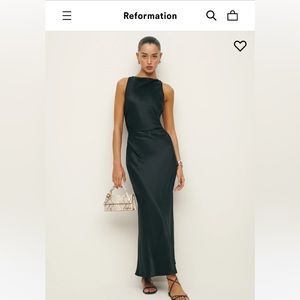 Reformation Black Casette Dress size 6
